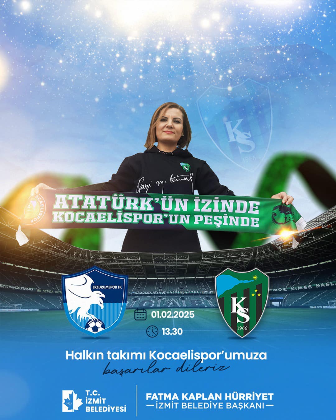 Kocaelispor, Erzurumspor Deplasmanında Hedef Galibiyet