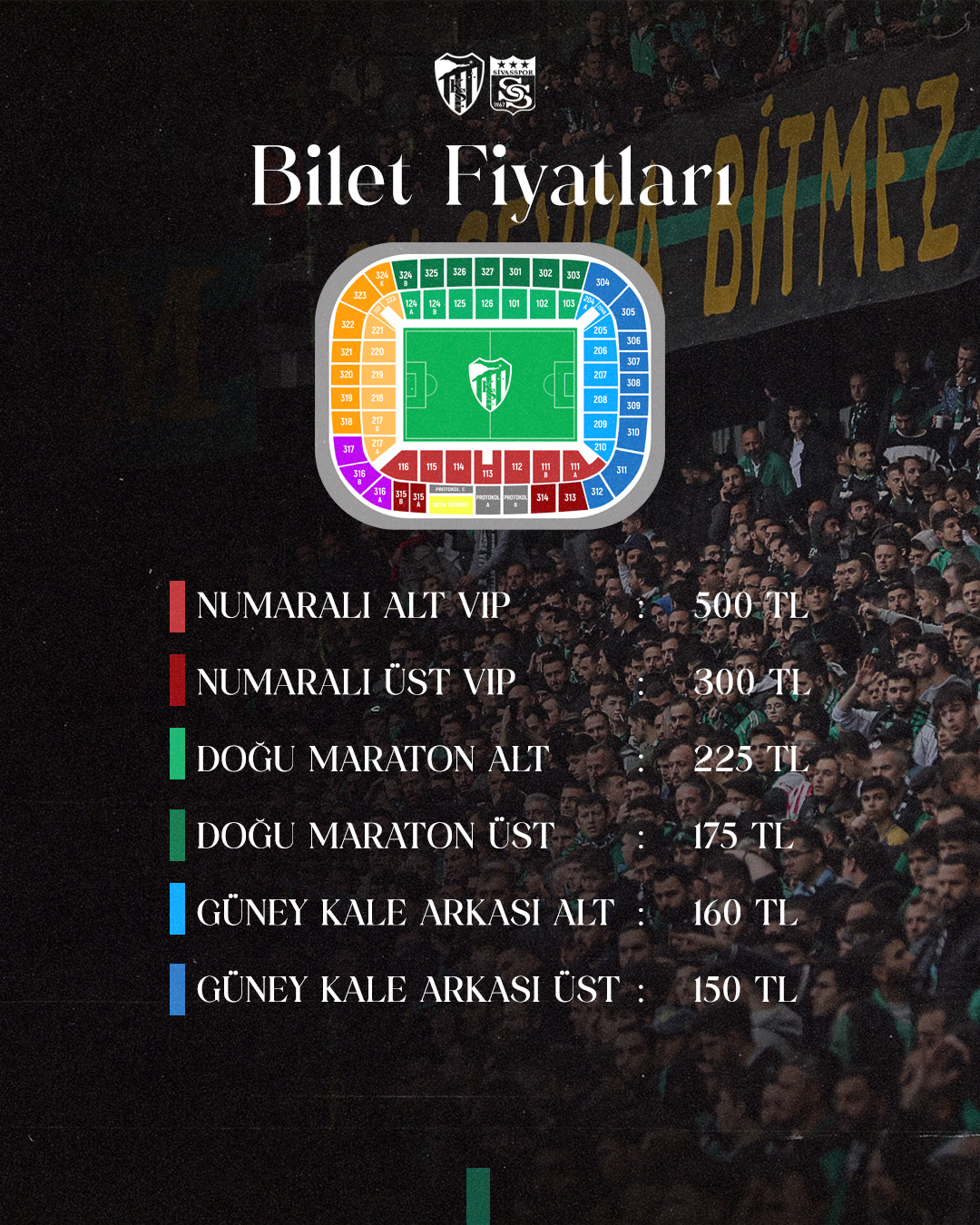 Kocaelispor - Sivasspor Maçı Biletleri Satışta!