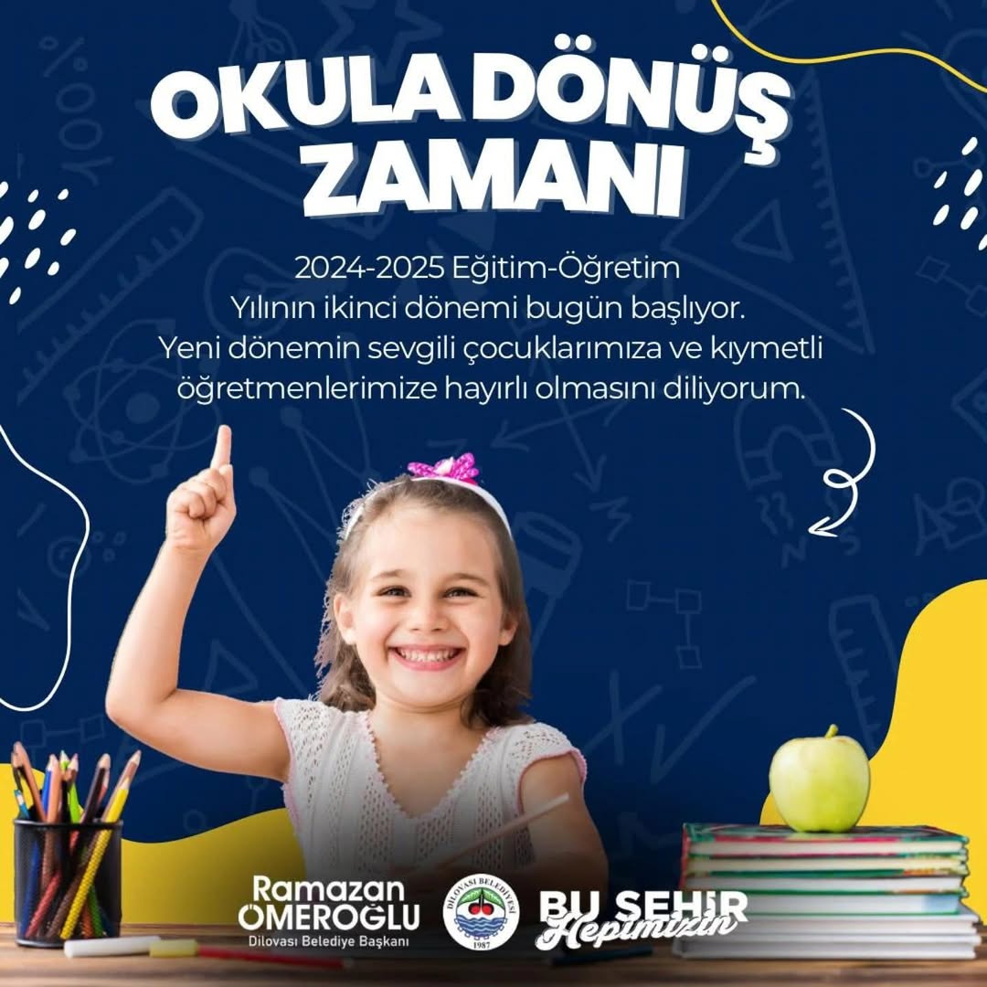 Dilovası Belediyesi'nden Yeni Eğitim Dönemi Mesajı