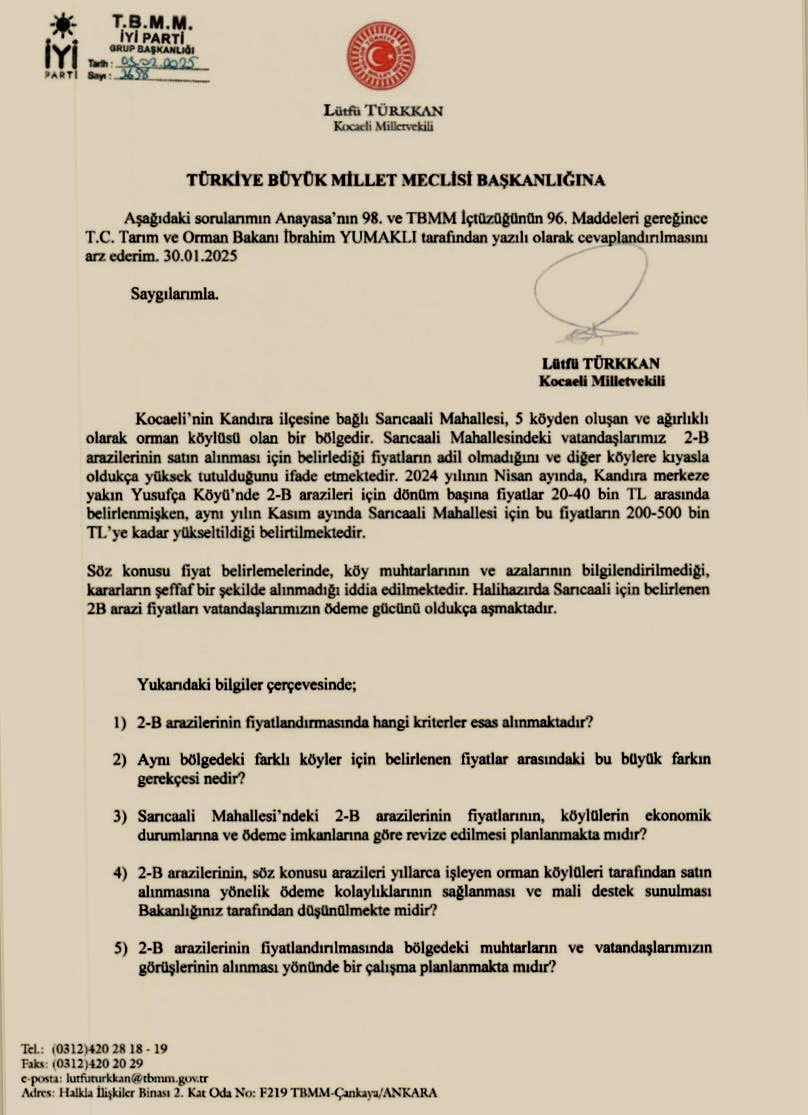 Kandıra'da 2B Arazileri İçin Orman Köylüsünün Karşılaştığı Zorluklar