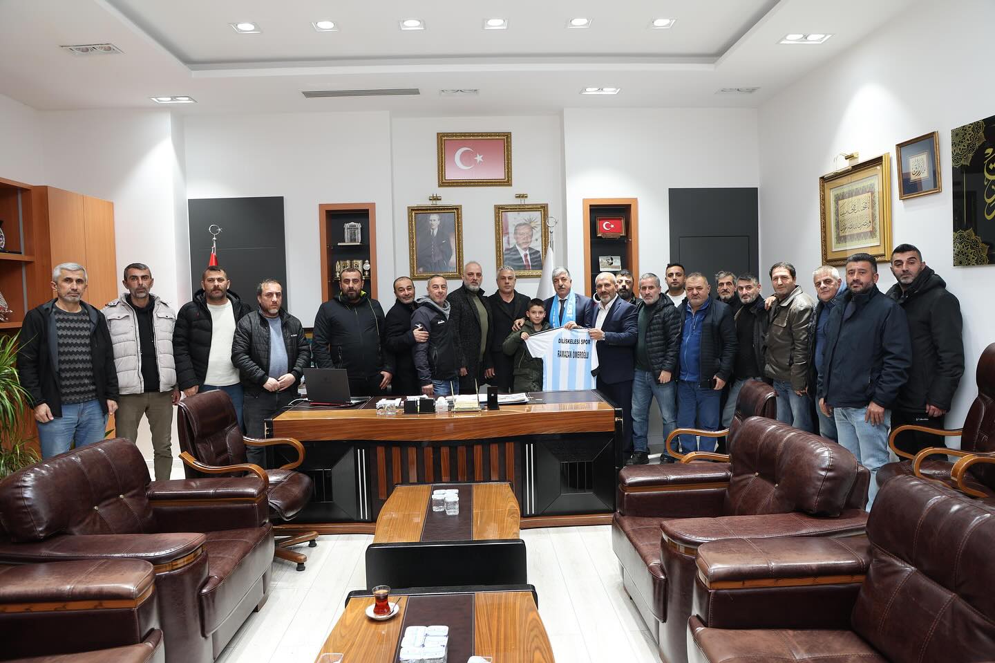 Diliskelesispor Yönetimi Başkan Ömeroğlu'nu Ziyaret Etti