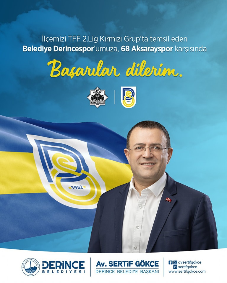 Belediye Derincespor, 68 Aksaray Karşısında Zafer Peşinde