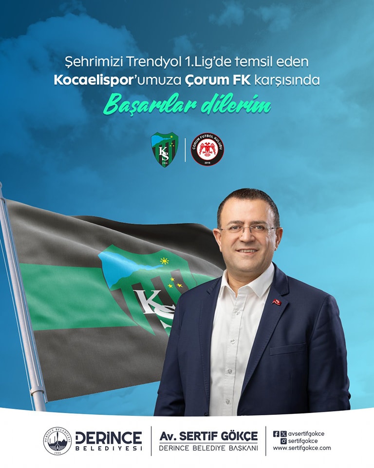 Derince Belediyesi'nden Kocaelispor'a Destek
