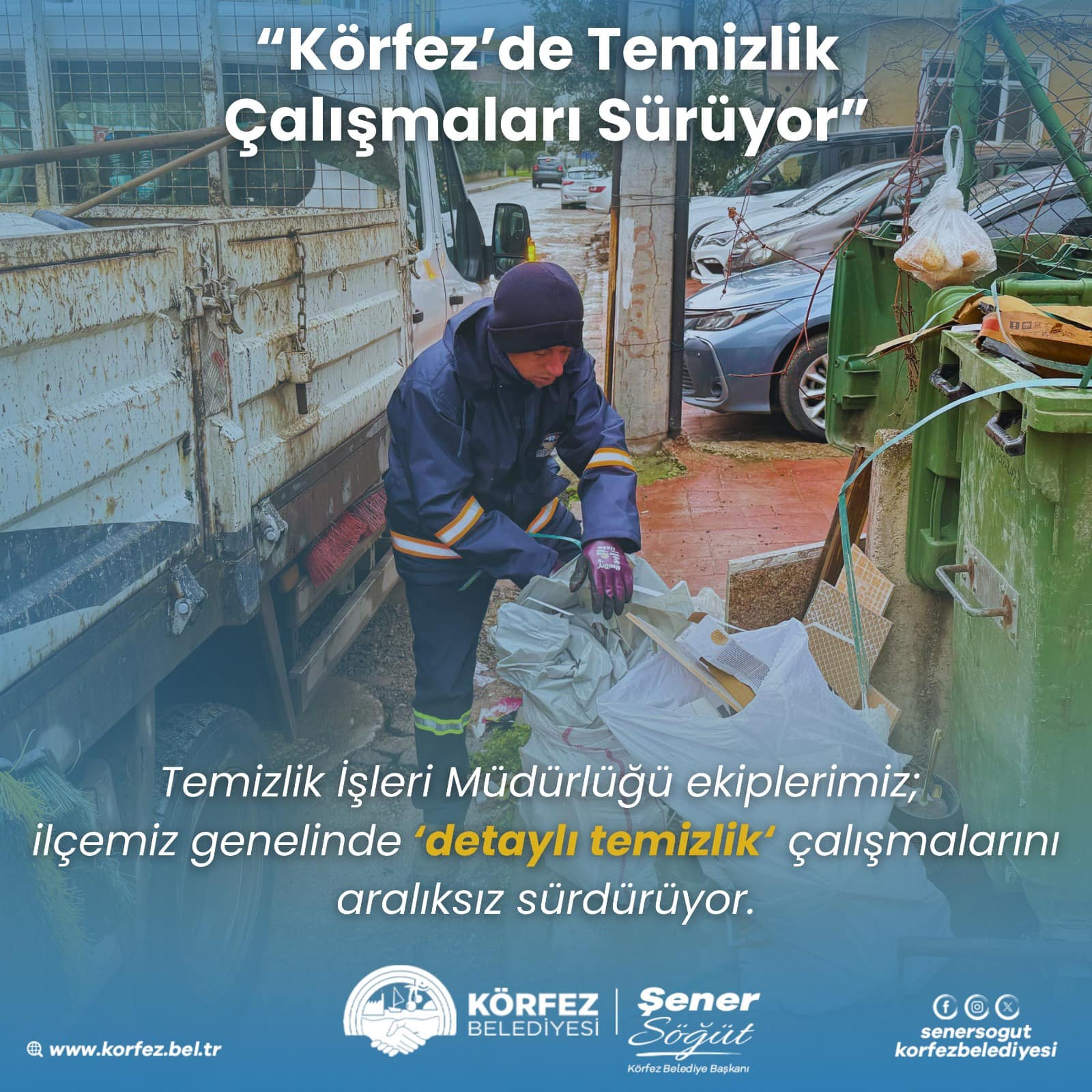 Körfez Belediyesi, İlçe Genelinde Detaylı Temizlik Çalışmalarına Hız Kesmeden Devam Ediyor