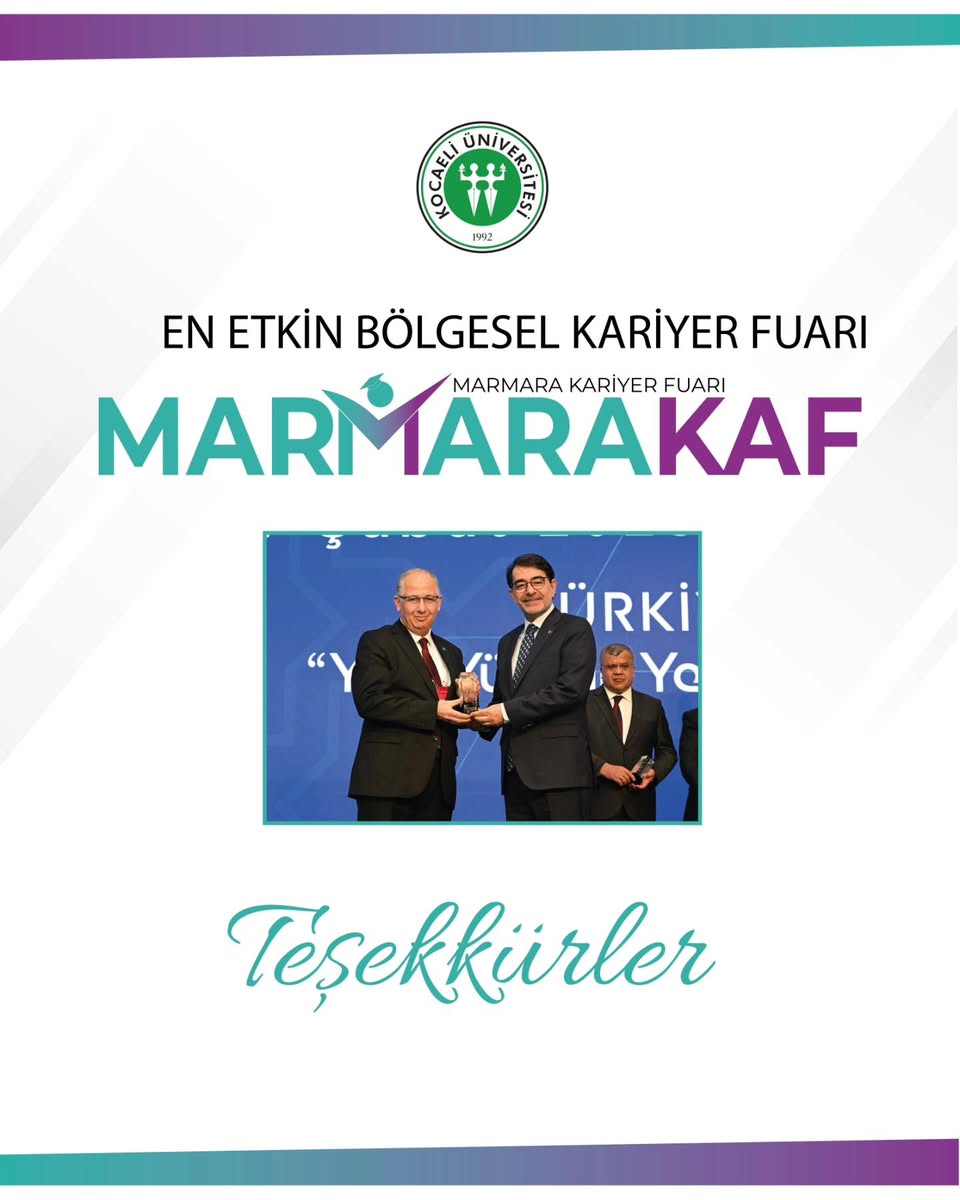 Marmara Kariyer Fuarı, En Etkin Bölgesel Fuar Ödülünü Kazandı