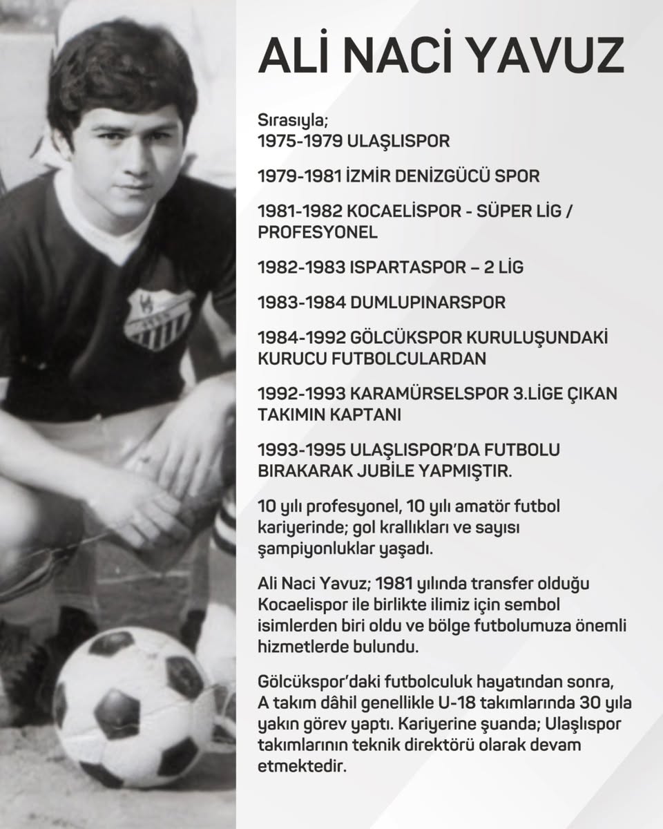 Gölcük'e İz Bırakan Ali Naci Yavuz’un İsmi Futbol Sahasıyla Ölümsüzleşti
