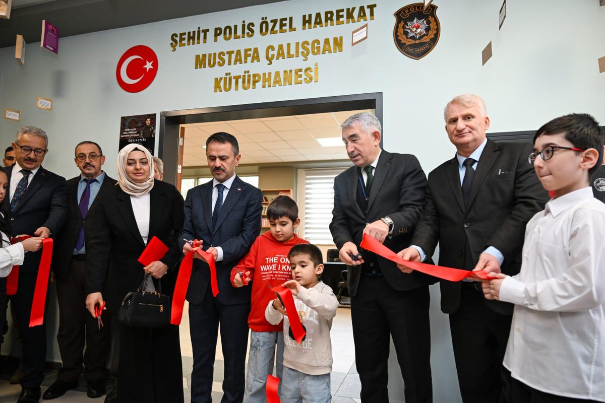Şehit Polis Özel Harekât Mustafa Çalışgan Kütüphanesi Hizmete Açıldı