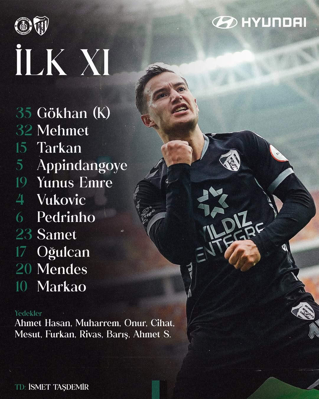 Kocaelispor'un Şanlıurfaspor Karşısındaki İlk 11'i Belli Oldu