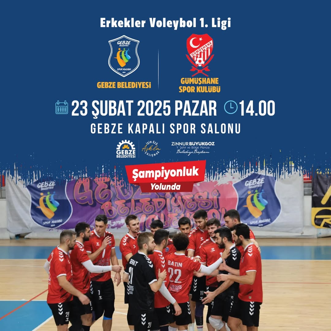 Gebze Belediyesi Gençlik Derneği, Gümüşhane Spor Kulübü ile Karşılaşıyor