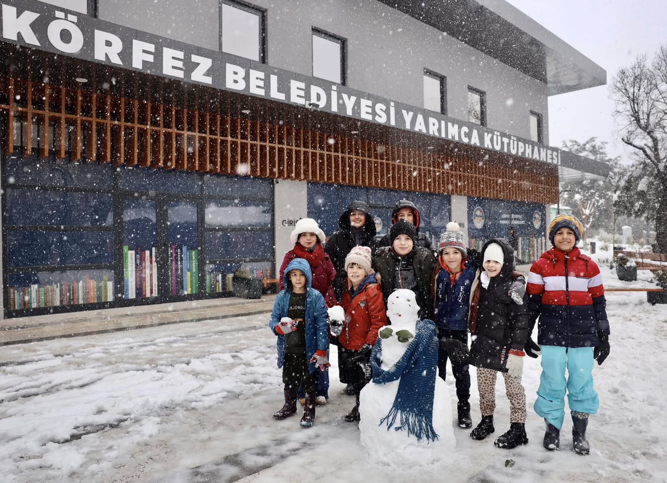 Körfez'de Kar Manzaraları Vatandaşları Mest Etti