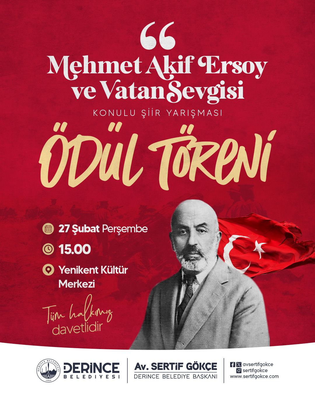 Mehmet Akif Ersoy Anısına Şiir Yarışması Ödül Töreni