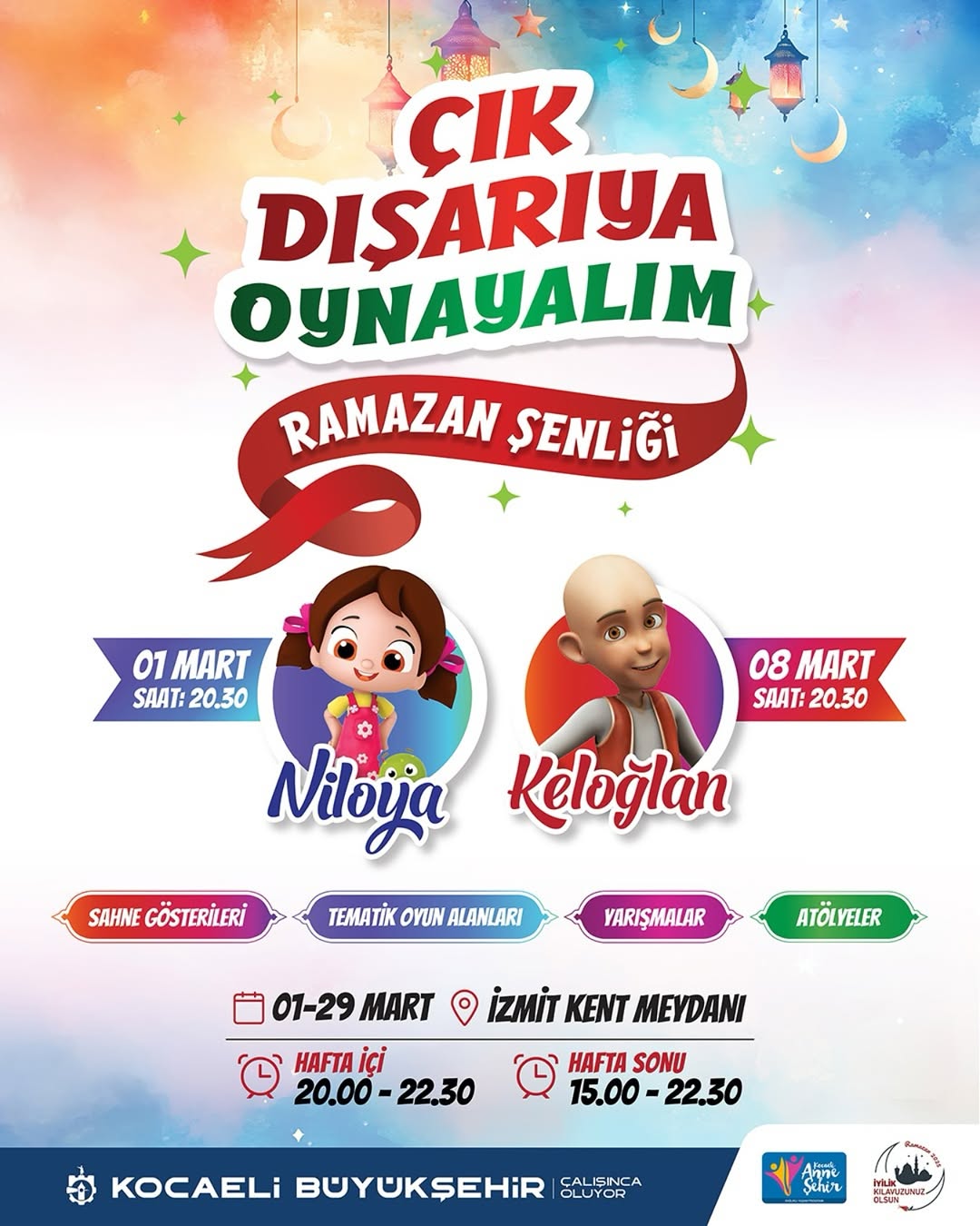 İzmit'te Ramazan Coşkusu: Çık Dışarıya Oynayalım Şenliği Başlıyor
