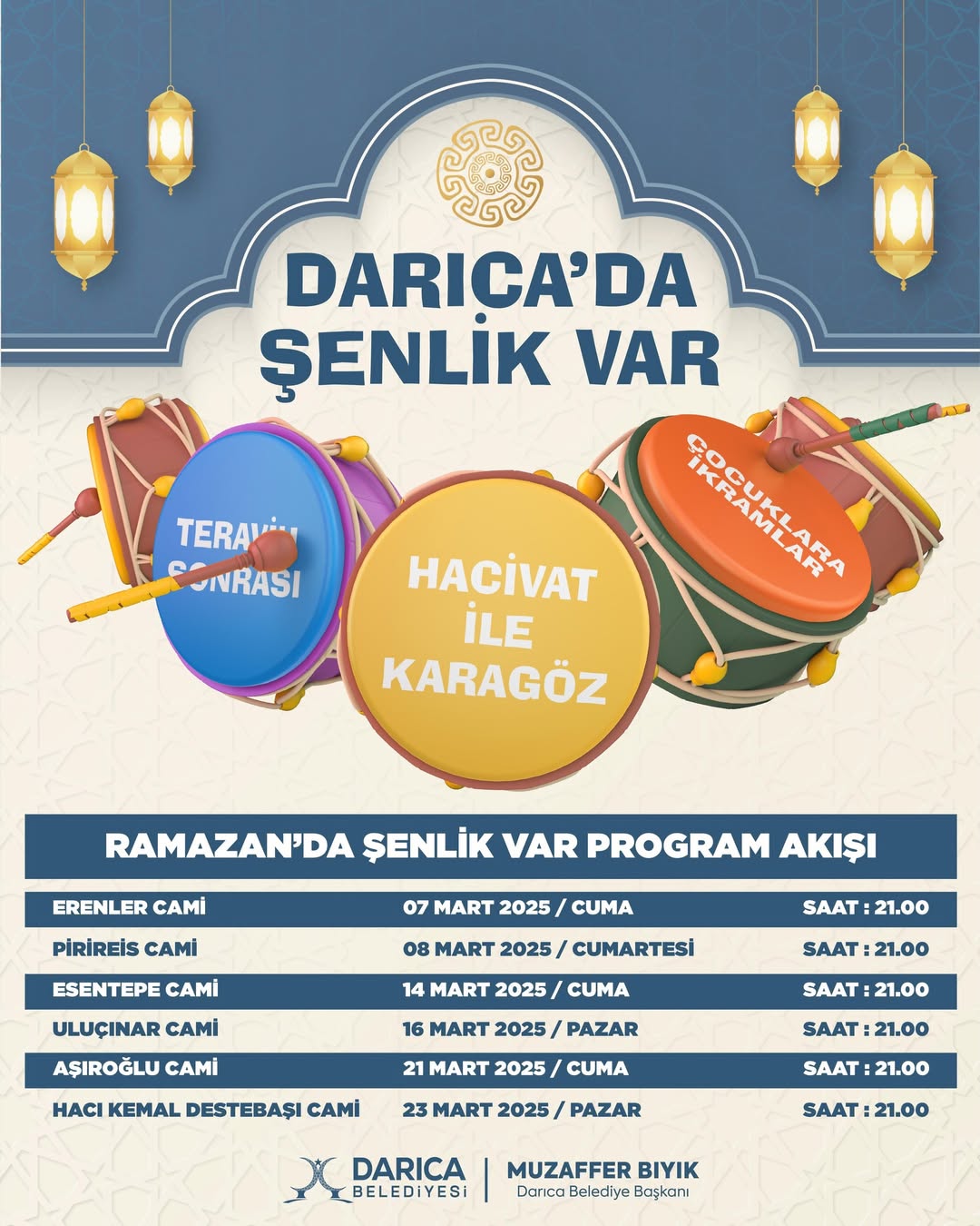 Darıca'da Teravih Namazı Sonrası Şenlik Coşkusu