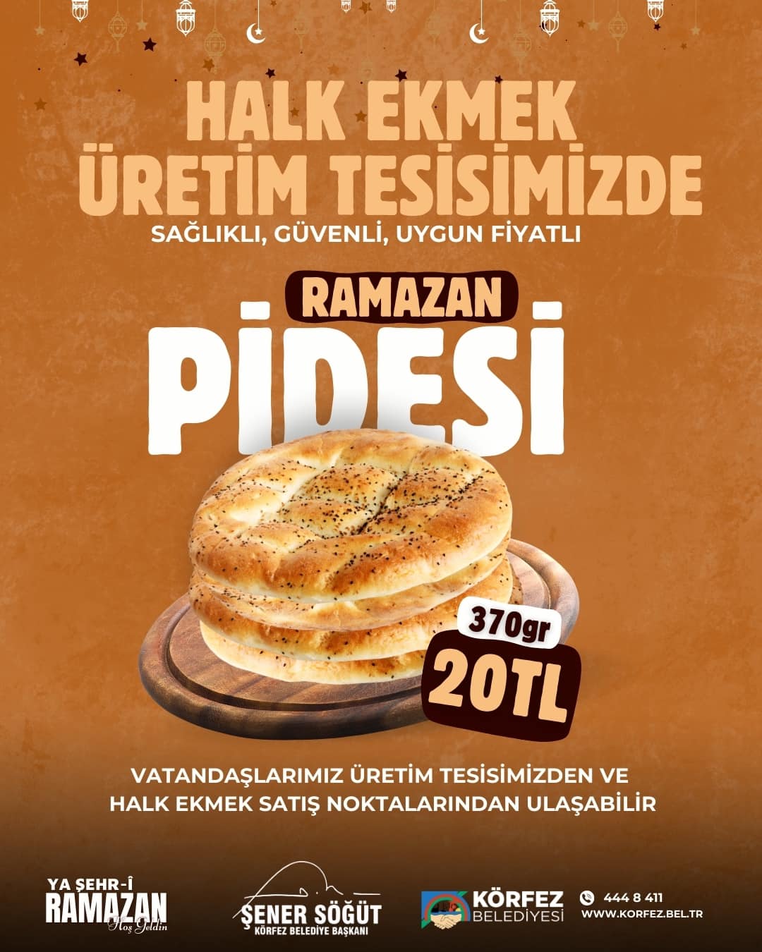 Körfez Belediyesi'nden Ramazan Pidesi Müjdesi