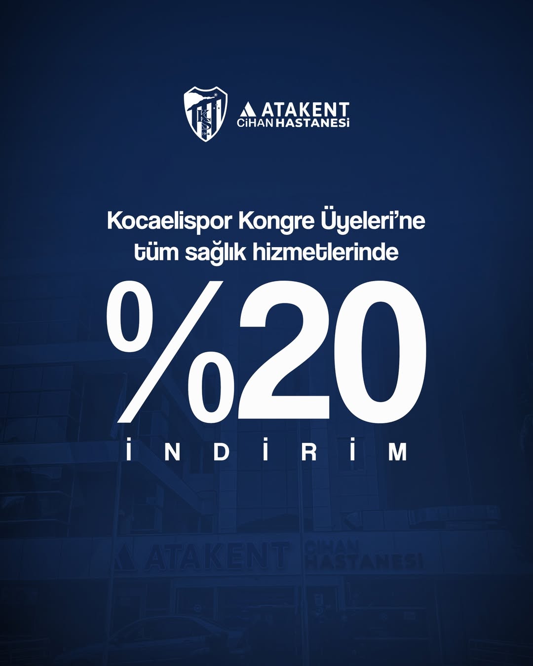 Kocaelispor Kongre Üyelerine Atakent Cihan Hastanesi'nden Özel İndirim